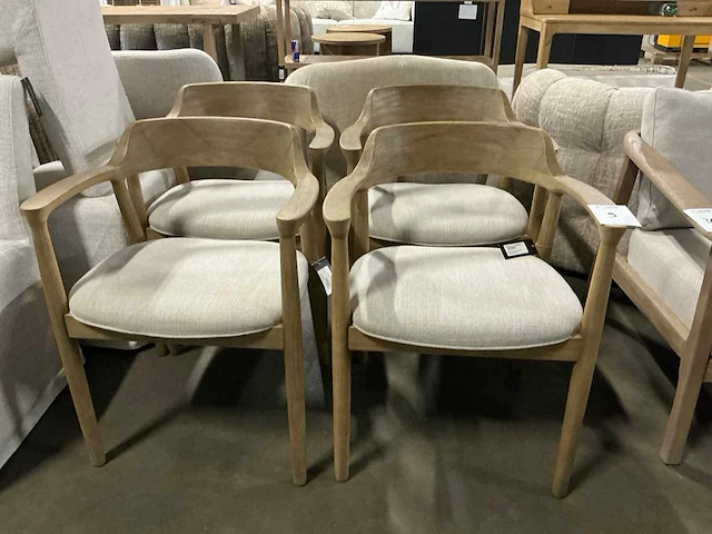 Rivièra maison puglia eetkamerstoel (4x) - afbeelding 2 van  5