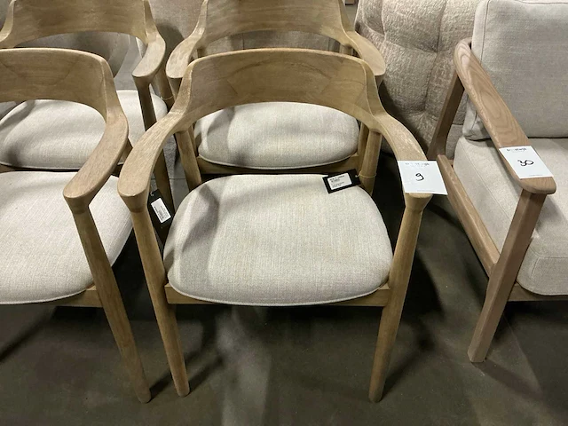 Rivièra maison puglia eetkamerstoel (4x) - afbeelding 3 van  5