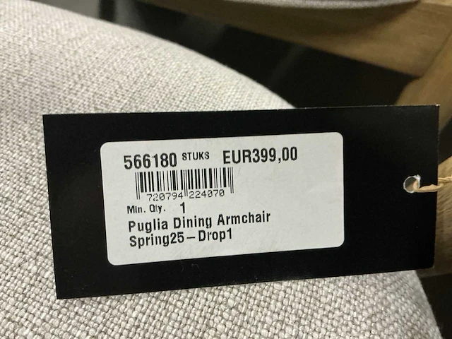 Rivièra maison puglia eetkamerstoel (4x) - afbeelding 5 van  5