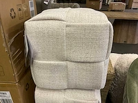 Rivièra maison qbic poef/voetenbankje - afbeelding 2 van  7