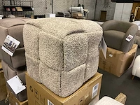 Rivièra maison qbic poef/voetenbankje - afbeelding 3 van  9