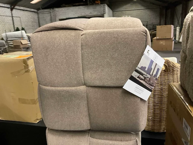 Rivièra maison qbic poef/voetenbankje - afbeelding 2 van  7