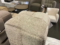 Rivièra maison qbic poef/voetenbankje - afbeelding 5 van  9