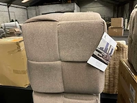 Rivièra maison qbic poef/voetenbankje - afbeelding 2 van  7