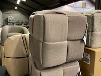 Rivièra maison qbic poef/voetenbankje - afbeelding 5 van  7