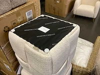 Rivièra maison qbic poef/voetenbankje - afbeelding 5 van  7