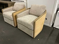 Rivièra maison rattan draaibare fauteuil (2x) - afbeelding 4 van  11