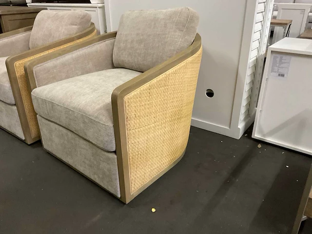 Rivièra maison rattan draaibare fauteuil (2x) - afbeelding 5 van  11