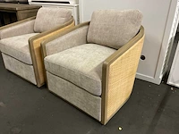 Rivièra maison rattan draaibare fauteuil (2x) - afbeelding 6 van  11