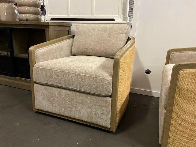 Rivièra maison rattan draaibare fauteuil (2x) - afbeelding 9 van  11