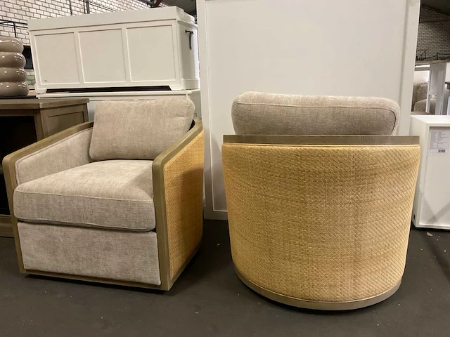 Rivièra maison rattan draaibare fauteuil (2x) - afbeelding 11 van  11