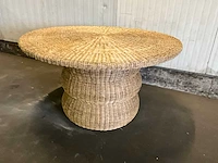Riviera maison rieten eetkamertafel - afbeelding 3 van  6