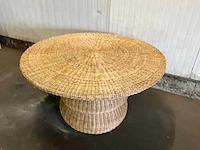 Riviera maison rieten eetkamertafel - afbeelding 4 van  6