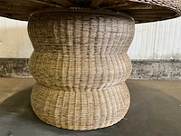 Riviera maison rieten eetkamertafel - afbeelding 6 van  6