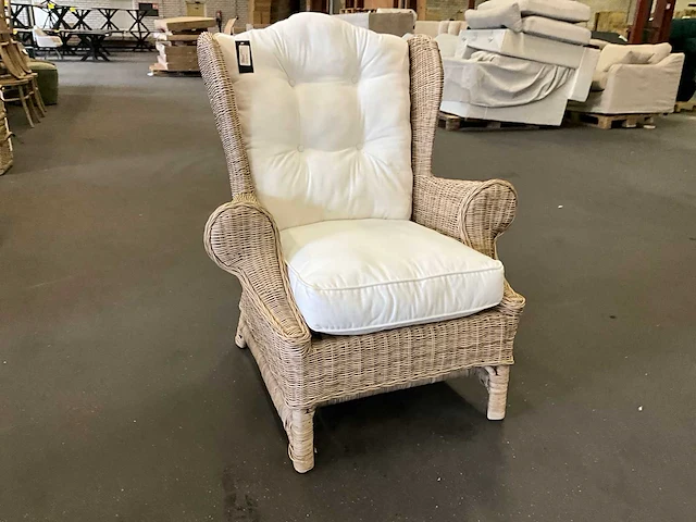 Riviera maison rieten fauteuil - afbeelding 4 van  10