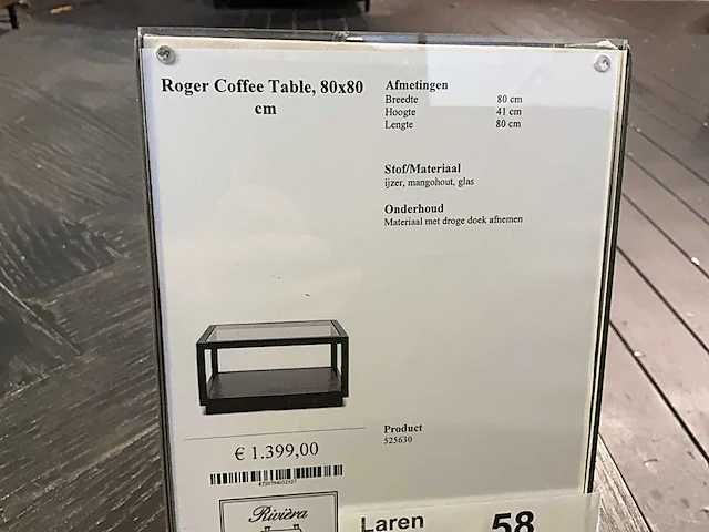 Rivièra maison roger salontafel - afbeelding 2 van  4