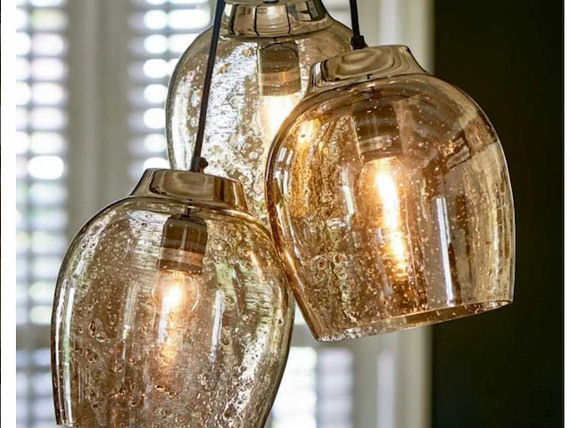 Rivièra maison rue de temple triple hanglamp - afbeelding 1 van  4