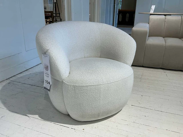 Rivièra maison san remo boucle fauteuil - afbeelding 2 van  5