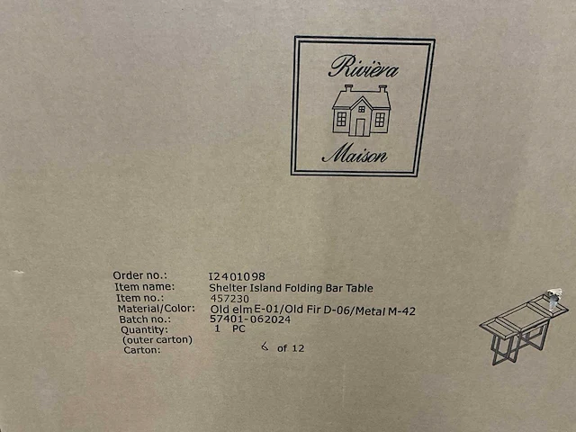 Rivièra maison shelter island bartafel - afbeelding 4 van  12