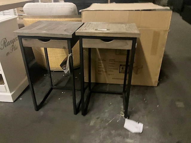 Riviera maison shelter island nachtkastje set van 2 - afbeelding 2 van  6