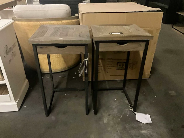 Riviera maison shelter island nachtkastje set van 2 - afbeelding 3 van  6