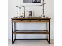 Rivièra maison shelter island side table met laden - afbeelding 1 van  6