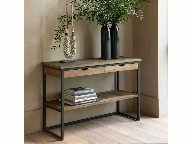 Rivièra maison shelter island side table met laden - afbeelding 2 van  6