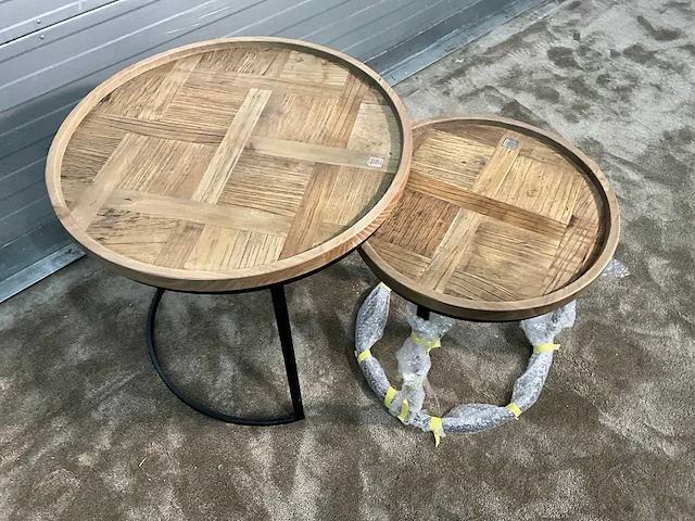 Rivièra maison soho bijzettafel set van 2 - afbeelding 4 van  6