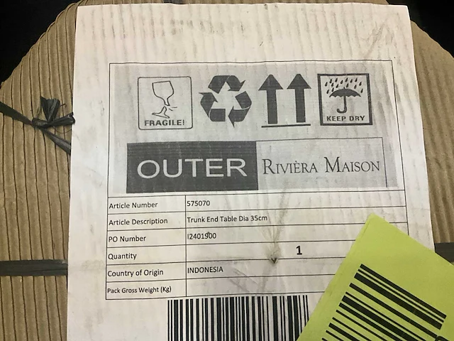 Riviera maison trunk bijzettafel - afbeelding 7 van  7