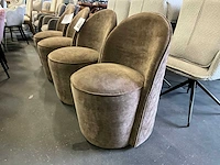 Riviera maison verrijdbare eetkamerstoel (4x) - afbeelding 3 van  7