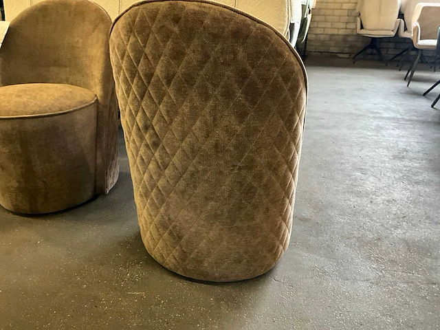 Riviera maison verrijdbare eetkamerstoel (4x) - afbeelding 4 van  7