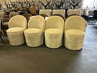 Riviera maison verrijdbare eetkamerstoel (4x) - afbeelding 3 van  7