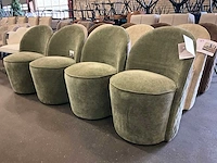 Riviera maison verrijdbare eetkamerstoel (4x) - afbeelding 1 van  8