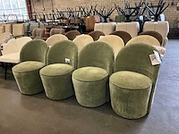 Riviera maison verrijdbare eetkamerstoel (4x) - afbeelding 2 van  8