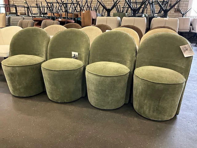 Riviera maison verrijdbare eetkamerstoel (4x) - afbeelding 3 van  8