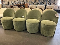 Riviera maison verrijdbare eetkamerstoel (4x) - afbeelding 3 van  8