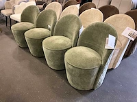 Riviera maison verrijdbare eetkamerstoel (4x) - afbeelding 4 van  8