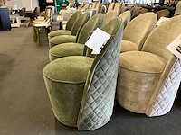 Riviera maison verrijdbare eetkamerstoel (4x) - afbeelding 5 van  8