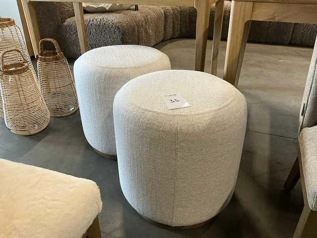 Rivièra maison vicenza hocker (2x) - afbeelding 1 van  3