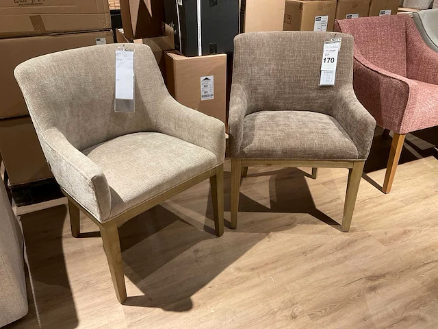 Rivièra maison whistler montmartre weave eetkamerstoel (2x) - afbeelding 1 van  7