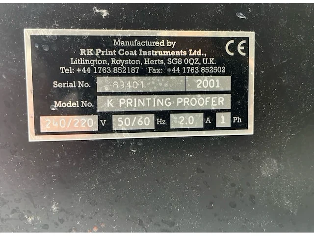 Rk print coat instruments k proefdruk laminator - afbeelding 6 van  7