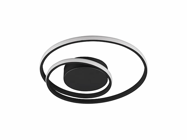 Rl live your light led plafondlamp zibal dimbaar zwart - afbeelding 1 van  4