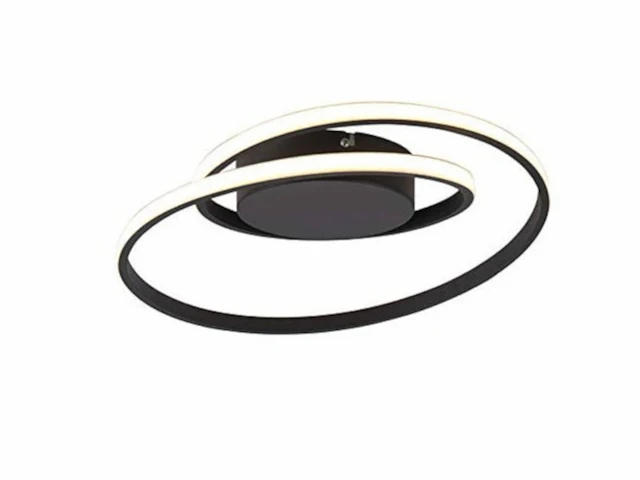 Rl live your light led plafondlamp zibal dimbaar zwart - afbeelding 2 van  4