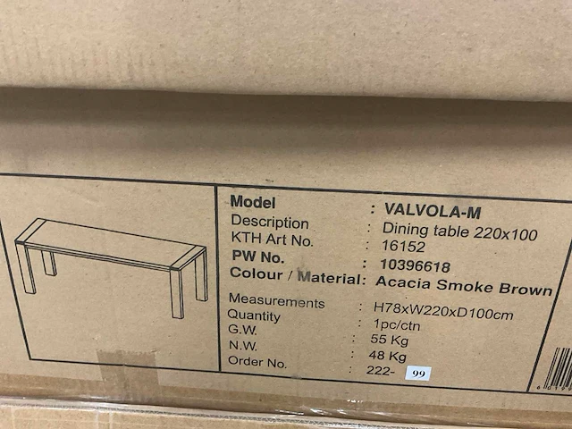 Rm valvola-m eetkamertafel - afbeelding 3 van  3