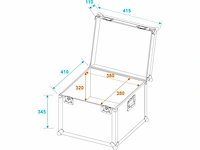 Roadinger universele transportkoffer 40x40cm zwart - afbeelding 2 van  2