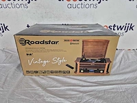 Roadstar hif-1993d+bt - platenspeler dab met bluetooth - bruin - afbeelding 2 van  2