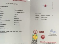 Robijn - 1.03 carat natuurlijke robijn van hoge kwaliteit - afbeelding 3 van  6