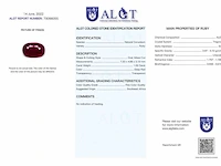 Robijn - 1.06 carat natuurlijke robijn (gecertificeerd) - afbeelding 3 van  5