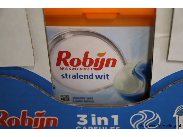 Robijn stralend wit 3 in 1 capsules - 5 dozen á 15 stuks - afbeelding 2 van  3