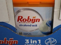 Robijn stralend wit 3 in 1 capsules - 5 dozen á 15 stuks - afbeelding 2 van  3